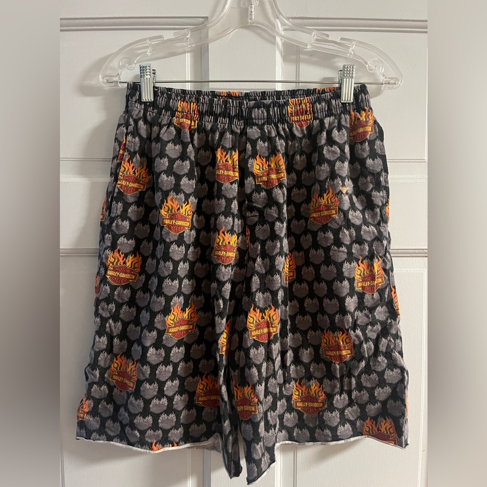 Y2K custom cut Harley Davidson boxer shorts sm